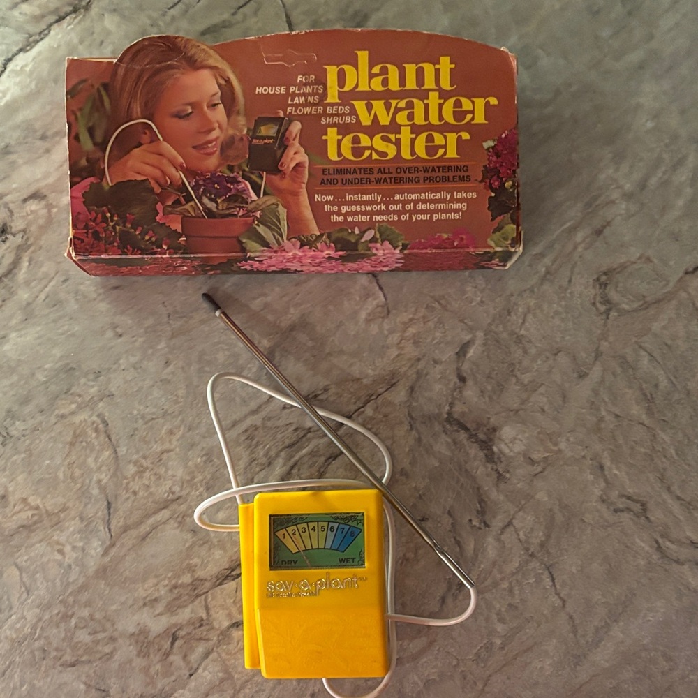 Vintage plant water tester by sav a plant. Vintage Prop
